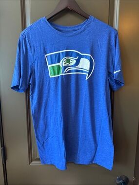 Nike Blue Seattle Seahawks Logo Short Sleeve Tee